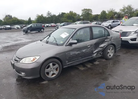 2005 Honda Civic Ex z USA, uszkodzony, nr VIN 2HGES25855H501979
